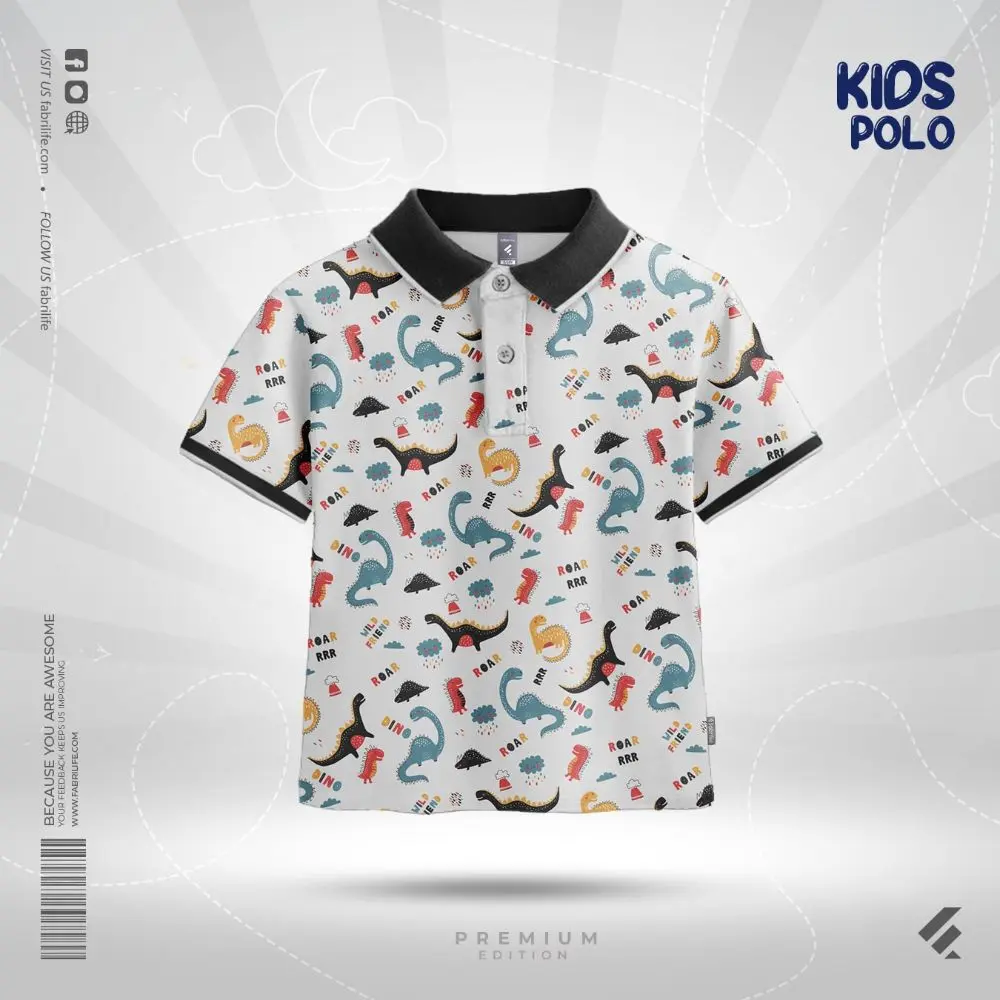 Kids Premium Polo T-Shirt - Wild Friends